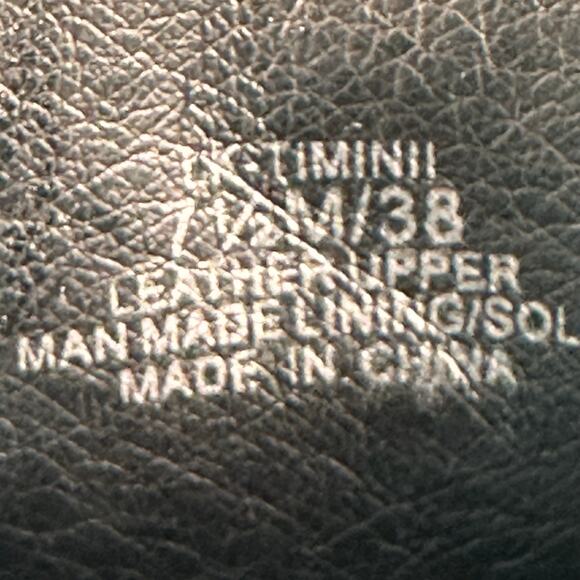 Lucky Brand Timinii Leather Tall Riding Boots Women 7.5 Black Suede Block Heel - Picture 15 of 15